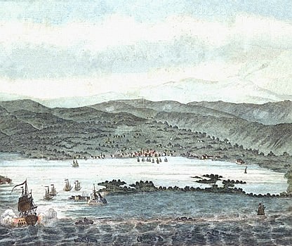 View of Port Royal and Kingston Harbor